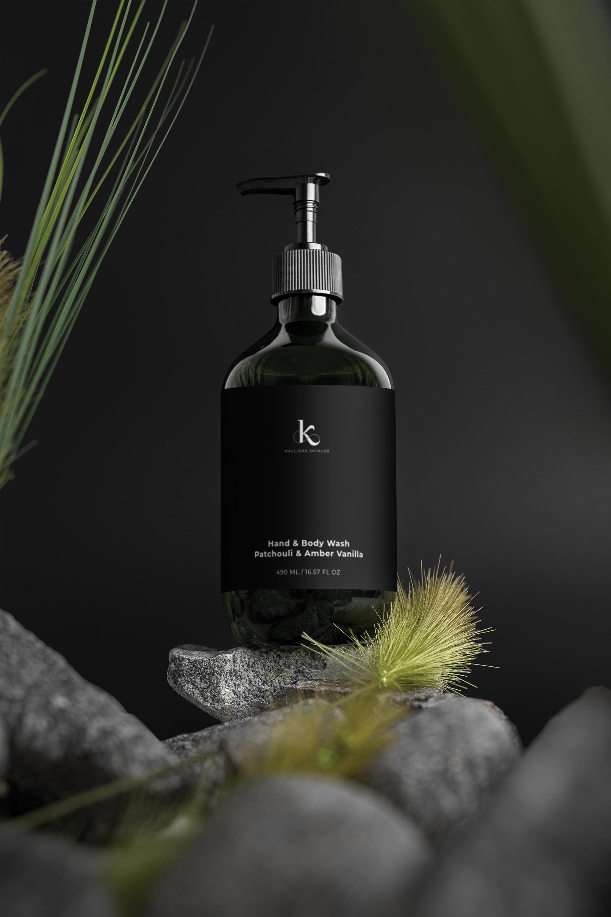 Hand & Body Wash, Patchouli & Amber Vanilla